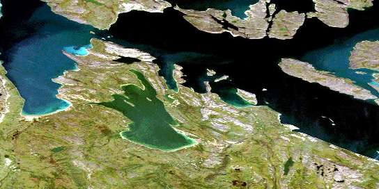 Air photo: Goulburn Lake Satellite Image map 076N08 at 1:50,000 Scale