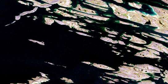 Air photo: Marcet Island Satellite Image map 076N14 at 1:50,000 Scale