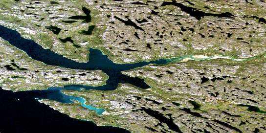Air photo: Gordon Bay Satellite Image map 076O03 at 1:50,000 Scale