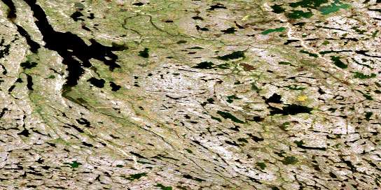 No Title Satellite Map 076O09 at 1:50,000 scale - National Topographic System of Canada (NTS) - Orthophoto