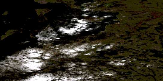 Air photo: Buchan Bay Satellite Image map 076O13 at 1:50,000 Scale