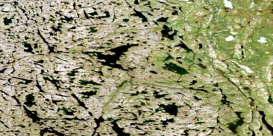 No Title Satellite Map 076O15 at 1:50,000 scale - National Topographic System of Canada (NTS) - Orthophoto