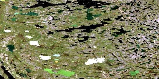 No Title Satellite Map 076O16 at 1:50,000 scale - National Topographic System of Canada (NTS) - Orthophoto