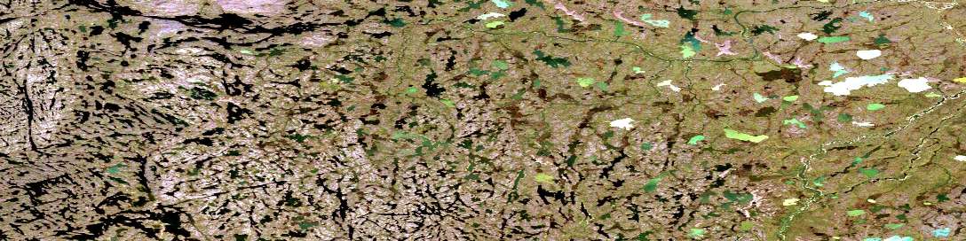 Air photo: Kuugaarjuk River Satellite Image map 077A02 at 1:50,000 Scale