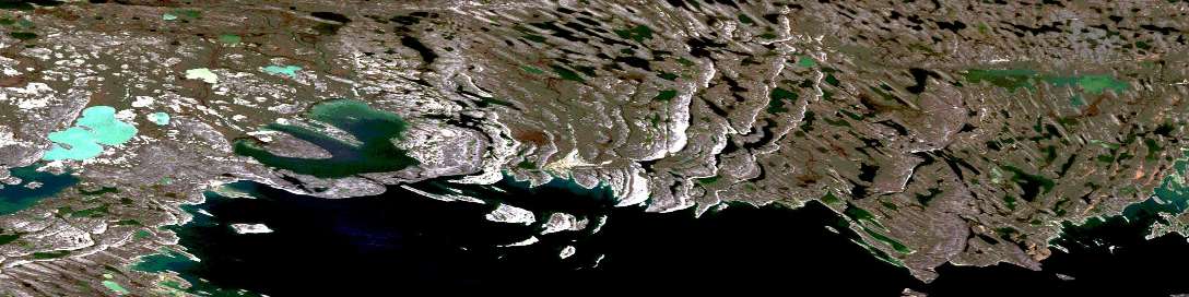 Parry Bay Satellite Map 077A05 at 1:50,000 scale - National Topographic System of Canada (NTS) - Orthophoto