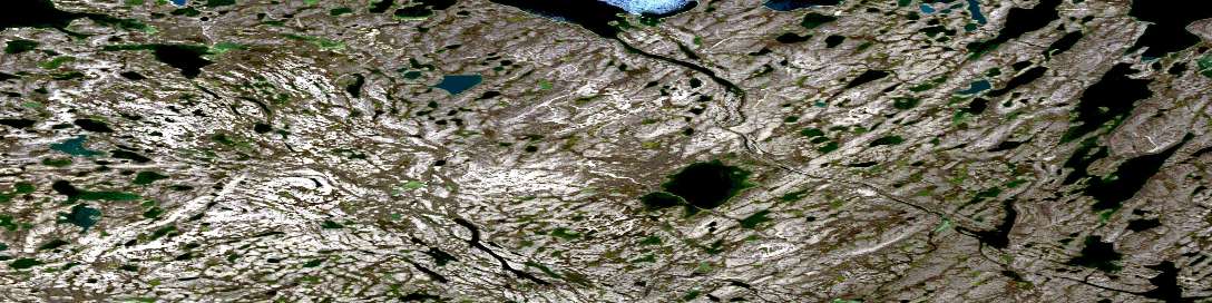 No Title Satellite Map 077D09 at 1:50,000 scale - National Topographic System of Canada (NTS) - Orthophoto