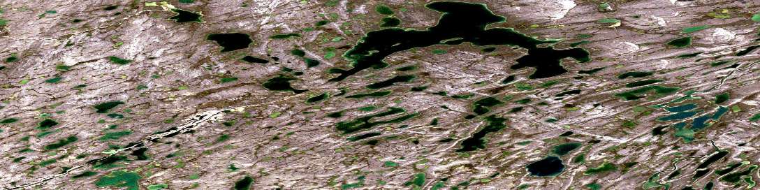 No Title Satellite Map 077G01 at 1:50,000 scale - National Topographic System of Canada (NTS) - Orthophoto