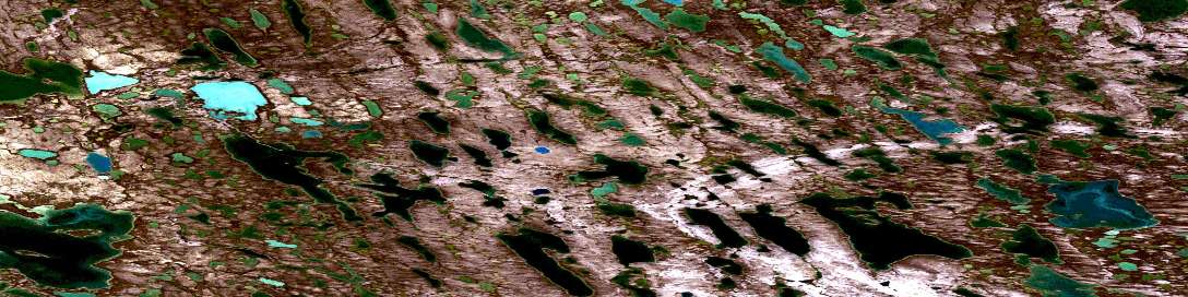 No Title Satellite Map 077H10 at 1:50,000 scale - National Topographic System of Canada (NTS) - Orthophoto