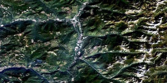 Air photo: Salmo Satellite Image map 082F03 at 1:50,000 Scale