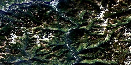 Nelson Satellite Map 082F06 at 1:50,000 scale - National Topographic System of Canada (NTS) - Orthophoto