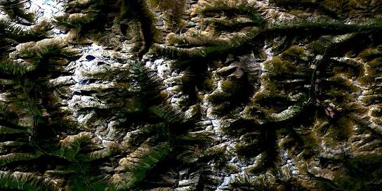 Dewar Creek Satellite Map 082F16 at 1:50,000 scale - National Topographic System of Canada (NTS) - Orthophoto