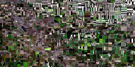 Air photo: Carmangay Satellite Image map 082I03 at 1:50,000 Scale