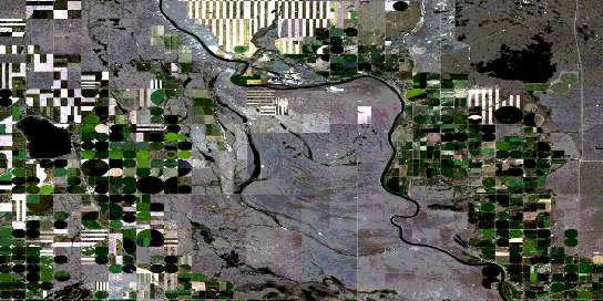 Air photo: Scandia Satellite Image map 082I08 at 1:50,000 Scale