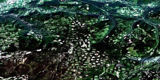 Creighton Creek Satellite Map 082L02 at 1:50,000 scale - National Topographic System of Canada (NTS) - Orthophoto