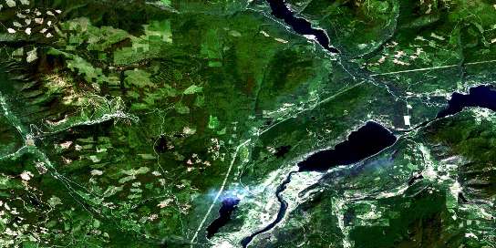 Chase Satellite Map 082L13 at 1:50,000 scale - National Topographic System of Canada (NTS) - Orthophoto