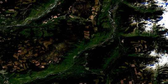 Air photo: Adams River Satellite Image map 082M11 at 1:50,000 Scale