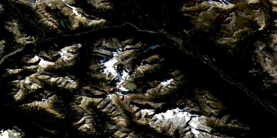 Air photo: Lake Louise Satellite Image map 082N08 at 1:50,000 Scale