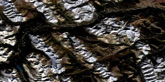 Air photo: Barrier Mountain Satellite Image map 082O12 at 1:50,000 Scale