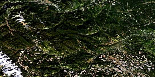 Air photo: Limestone Mountain Satellite Image map 082O14 at 1:50,000 Scale