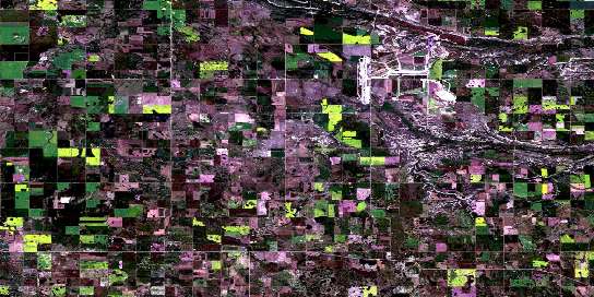 Halkirk Satellite Map 083A08 at 1:50,000 scale - National Topographic System of Canada (NTS) - Orthophoto