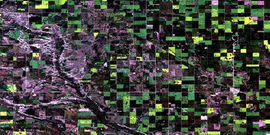 Forestburg Satellite Map 083A09 at 1:50,000 scale - National Topographic System of Canada (NTS) - Orthophoto