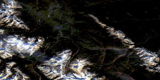 Air photo: George Creek Satellite Image map 083C10 at 1:50,000 Scale