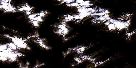 Azure River Satellite Map 083D12 at 1:50,000 scale - National Topographic System of Canada (NTS) - Orthophoto