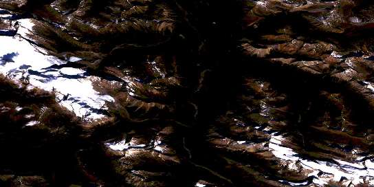 Air photo: Twintree Lake Satellite Image map 083E06 at 1:50,000 Scale