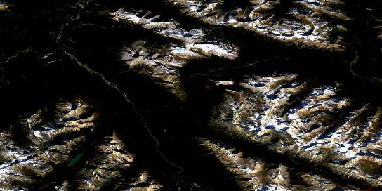 Hardscrabble Creek Satellite Map 083E11 at 1:50,000 scale - National Topographic System of Canada (NTS) - Orthophoto