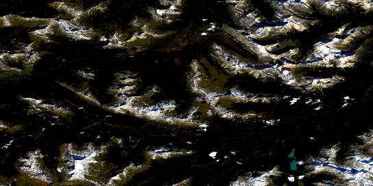 Pauline Creek Satellite Map 083E12 at 1:50,000 scale - National Topographic System of Canada (NTS) - Orthophoto