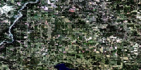 Air photo: Drayton Valley Satellite Image map 083G02 at 1:50,000 Scale