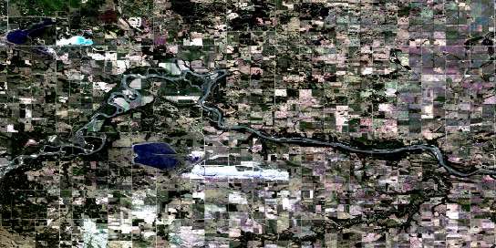 Telfordville Satellite Map 083G08 at 1:50,000 scale - National Topographic System of Canada (NTS) - Orthophoto