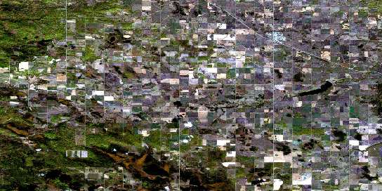 Air photo: Mayerthorpe Satellite Image map 083G14 at 1:50,000 Scale