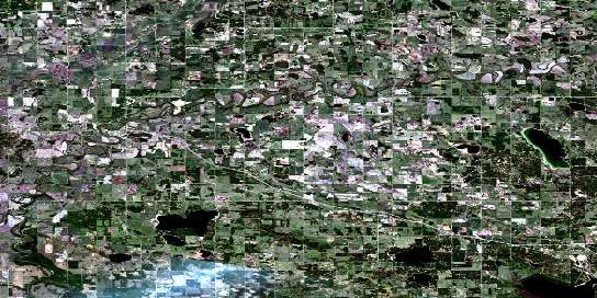 Sangudo Satellite Map 083G15 at 1:50,000 scale - National Topographic System of Canada (NTS) - Orthophoto