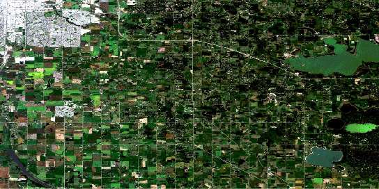 Air photo: Cooking Lake Satellite Image map 083H06 at 1:50,000 Scale