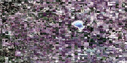 Morinville Satellite Map 083H13 at 1:50,000 scale - National Topographic System of Canada (NTS) - Orthophoto