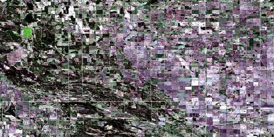 Thorhild Satellite Map 083I03 at 1:50,000 scale - National Topographic System of Canada (NTS) - Orthophoto