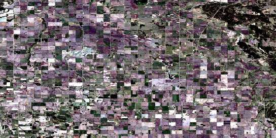Westlock Satellite Map 083I04 at 1:50,000 scale - National Topographic System of Canada (NTS) - Orthophoto
