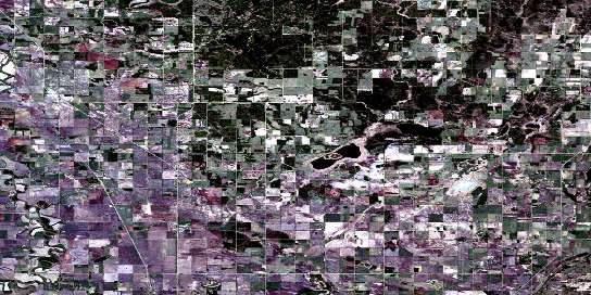 Dapp Satellite Map 083I05 at 1:50,000 scale - National Topographic System of Canada (NTS) - Orthophoto