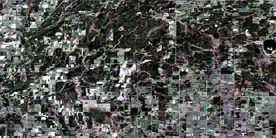 Perryvale Satellite Map 083I06 at 1:50,000 scale - National Topographic System of Canada (NTS) - Orthophoto