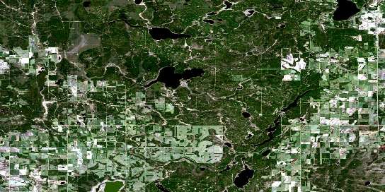 Air photo: Coolidge Satellite Image map 083I12 at 1:50,000 Scale