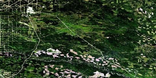 Air photo: Swan Hills Satellite Image map 083J11 at 1:50,000 Scale