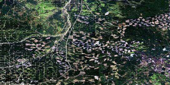 Air photo: Deer Mountain Satellite Image map 083J14 at 1:50,000 Scale