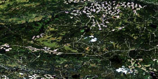 Air photo: Berland River Satellite Image map 083K03 at 1:50,000 Scale