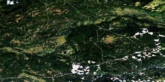 No Title Satellite Map 083K04 at 1:50,000 scale - National Topographic System of Canada (NTS) - Orthophoto