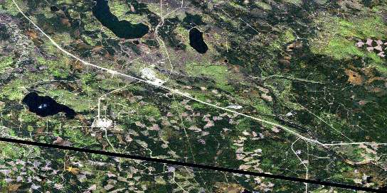Air photo: Iosegun Lake Satellite Image map 083K07 at 1:50,000 Scale