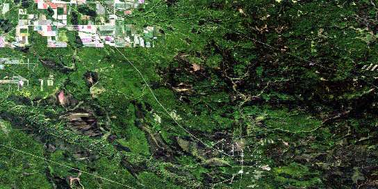 Sweathouse Creek Satellite Map 083K15 at 1:50,000 scale - National Topographic System of Canada (NTS) - Orthophoto