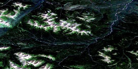 Kakwa Falls Satellite Map 083L04 at 1:50,000 scale - National Topographic System of Canada (NTS) - Orthophoto