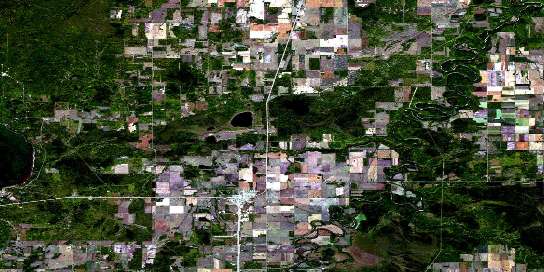 Valleyview Satellite Map 083N03 at 1:50,000 scale - National Topographic System of Canada (NTS) - Orthophoto