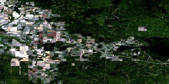 Sturgeon Heights Satellite Map 083N04 at 1:50,000 scale - National Topographic System of Canada (NTS) - Orthophoto